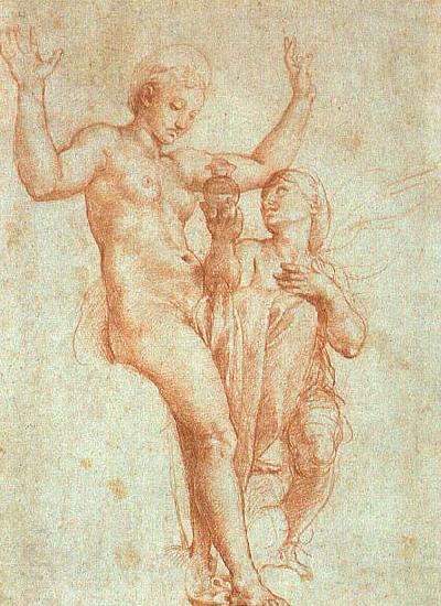RAFFAELLO Sanzio Psyche Offering Venus the Water of Styx